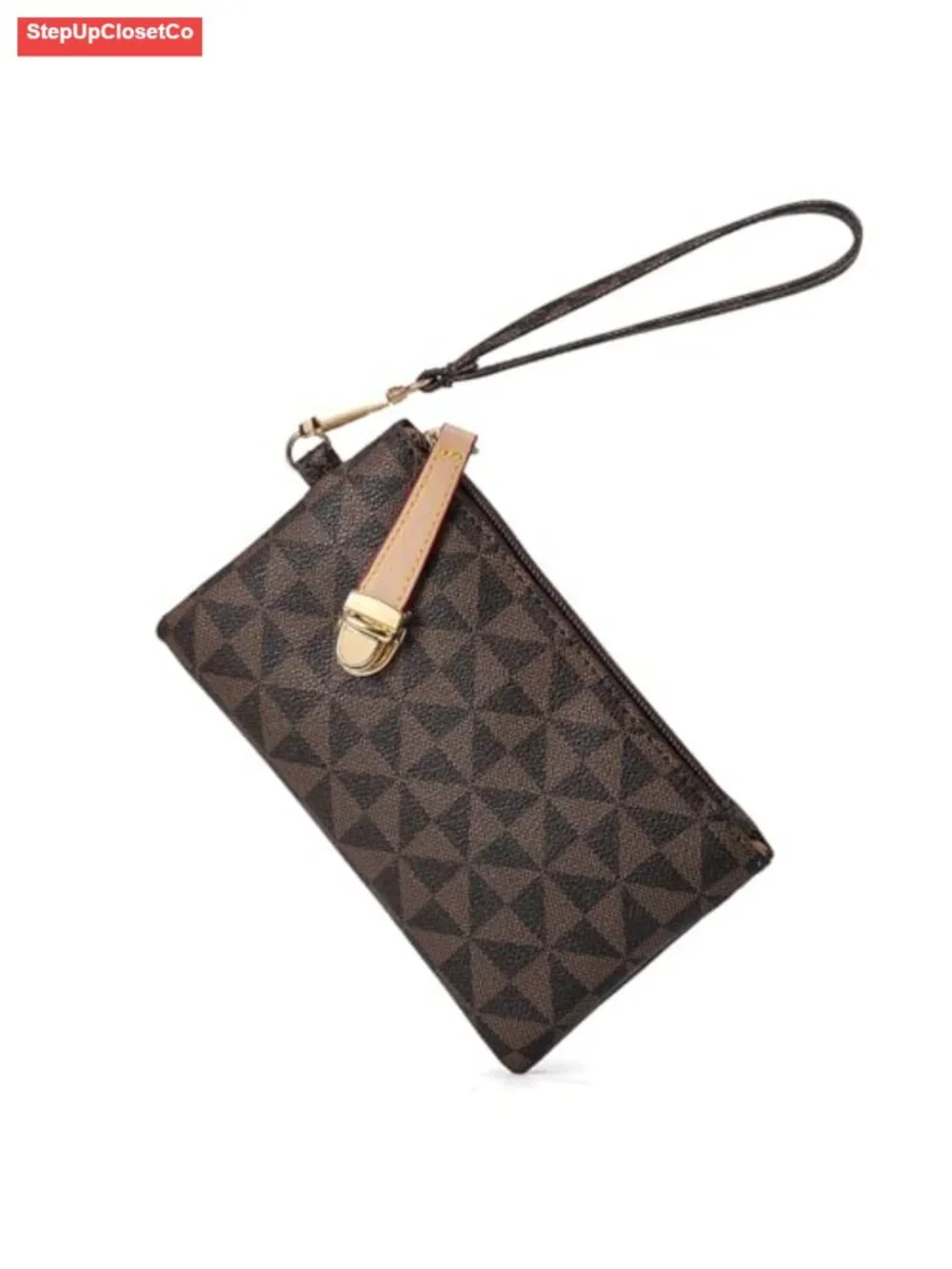 Wristlet Wallet for Women PU Leather Clutch with Detachable Strap Large Capacity